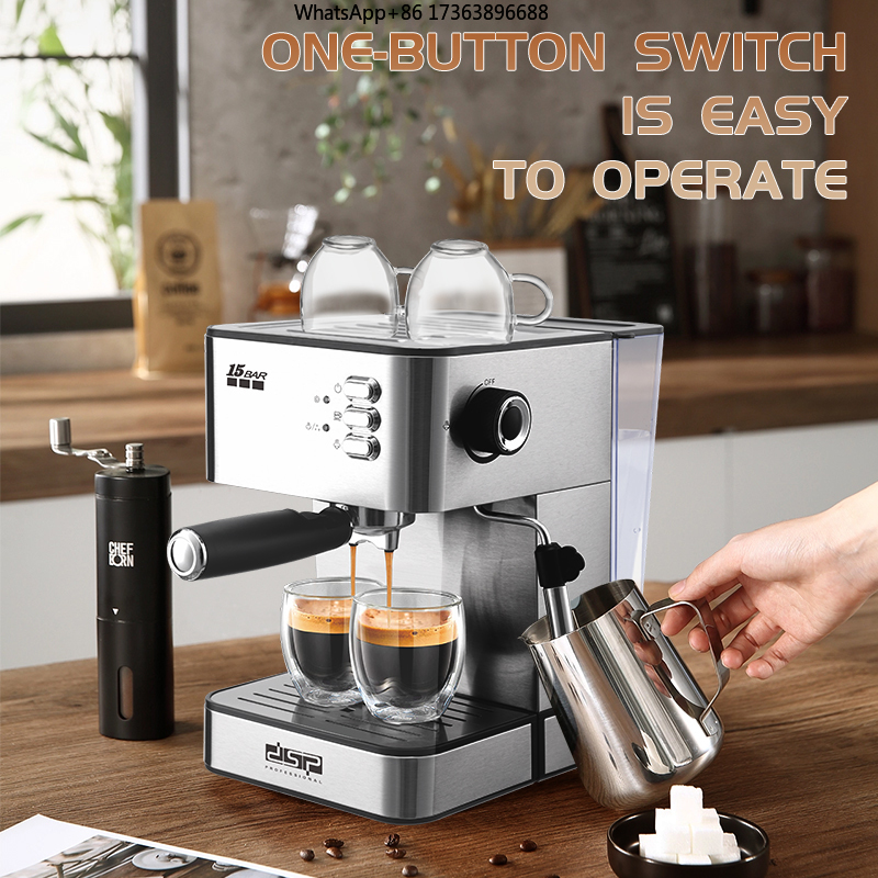 DSP 15 Bar Espresso Coffee Mak - Milking Machine reseña y precio