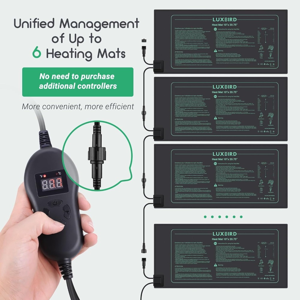 4 Pack Seedling Heat Mat with  - Seedling Heat Mat reseña y precio