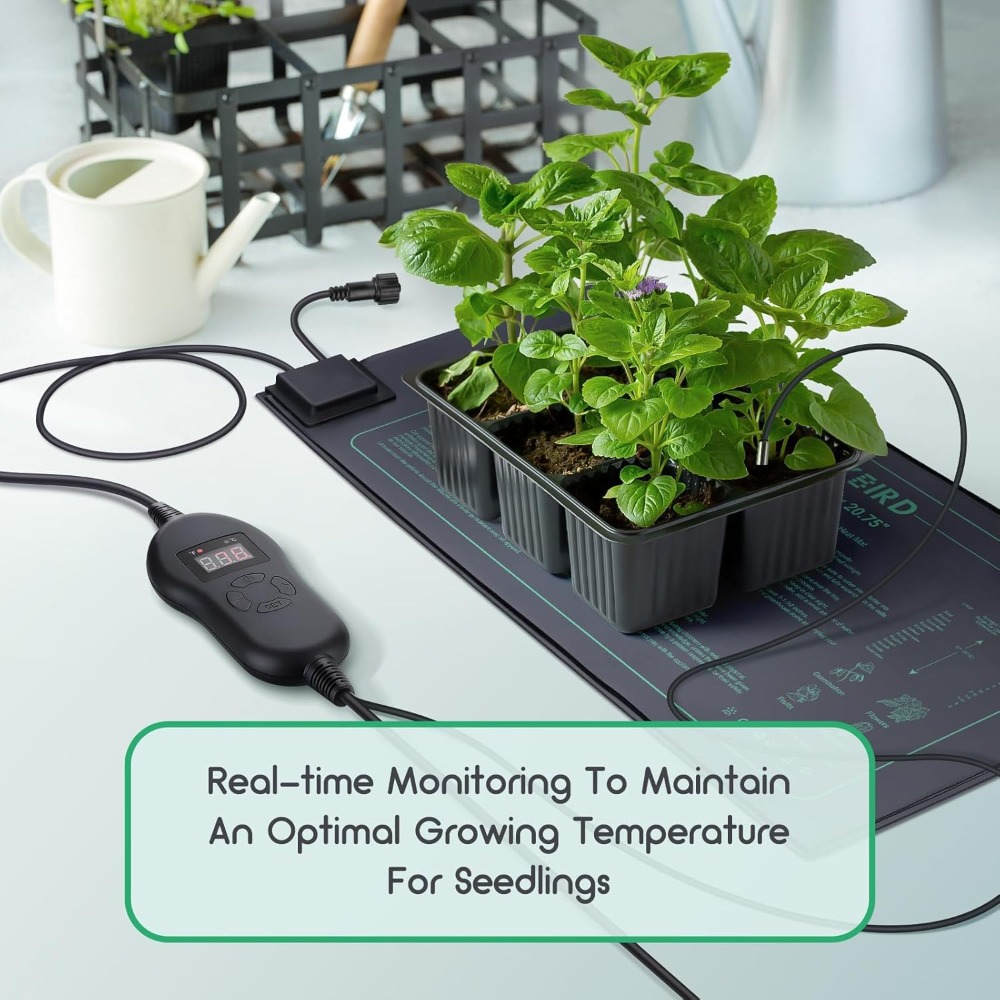 4 Pack Seedling Heat Mat with  - Seedling Heat Mat reseña y precio