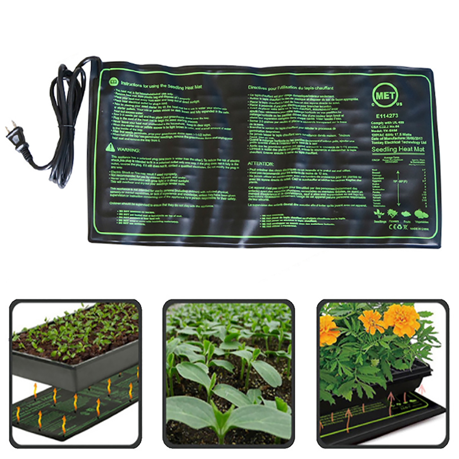 110/120/220/230V Seedling Heat - Seedling Heat Mat reseña y precio
