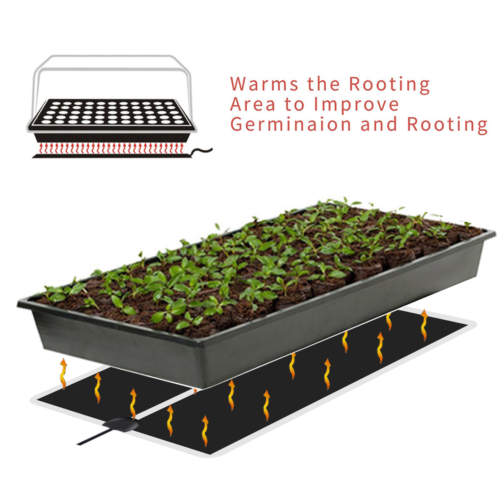 5~45W Seedling Heat Mat 220V~2 - Seedling Heat Mat reseña y precio