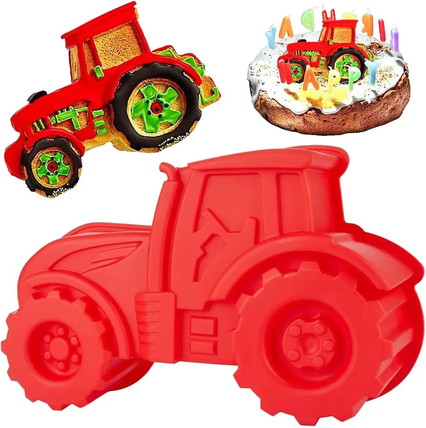 3D Tractor Silicone Baking Mou - Tractor Implement reseña y precio