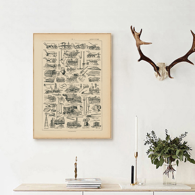 Farming Equipment Agricultural - Agriculture Farming Poster reseña y precio