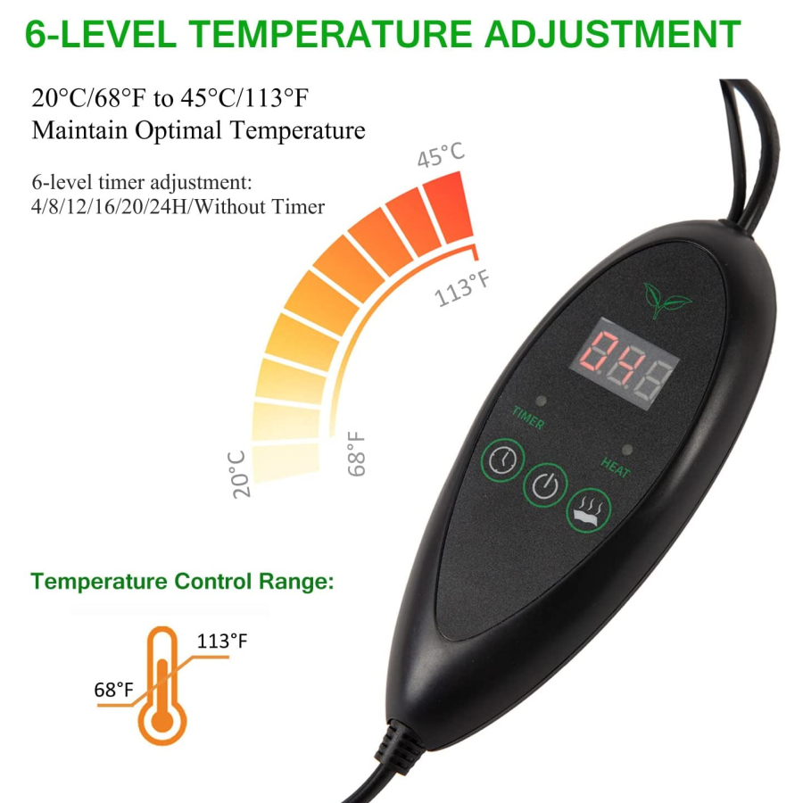 3 Sizes Upgrade Seedling Heat  - Seedling Heat Mat reseña y precio