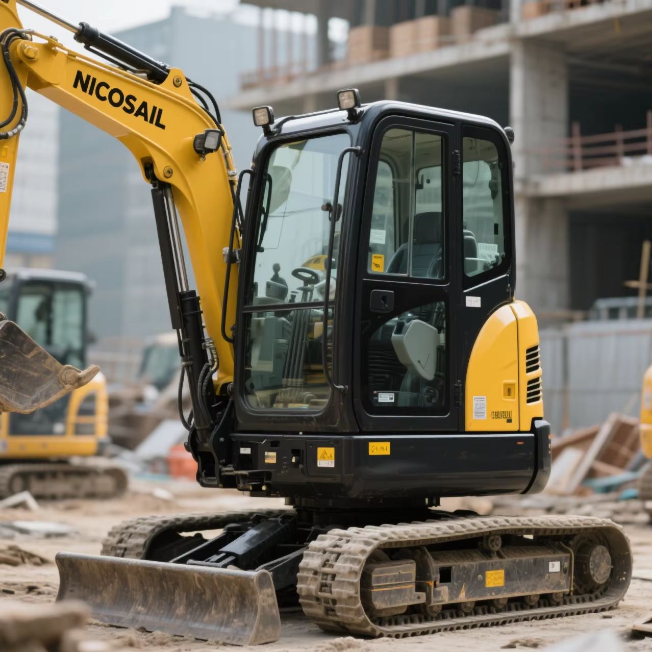 1-Ton Diesel Mini Excavator Ad - Agriculture Farming Technology reseña y precio