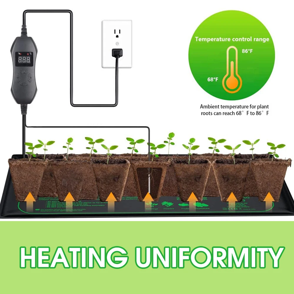 50W EU-US/UK/AU Adjustable The - Seedling Heat Mat reseña y precio
