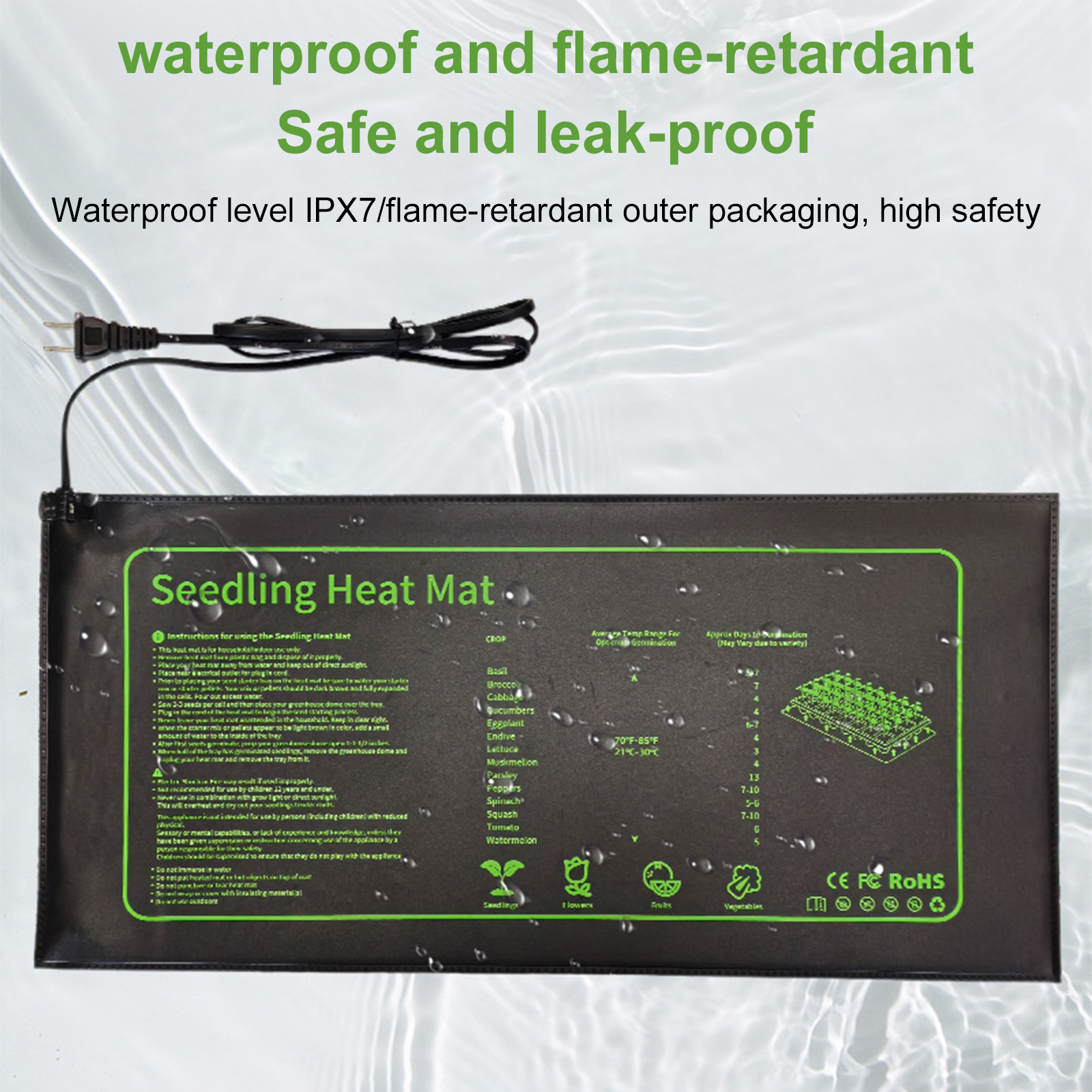 20W Plants Seedling Heating Pa - Seedling Heat Mat reseña y precio