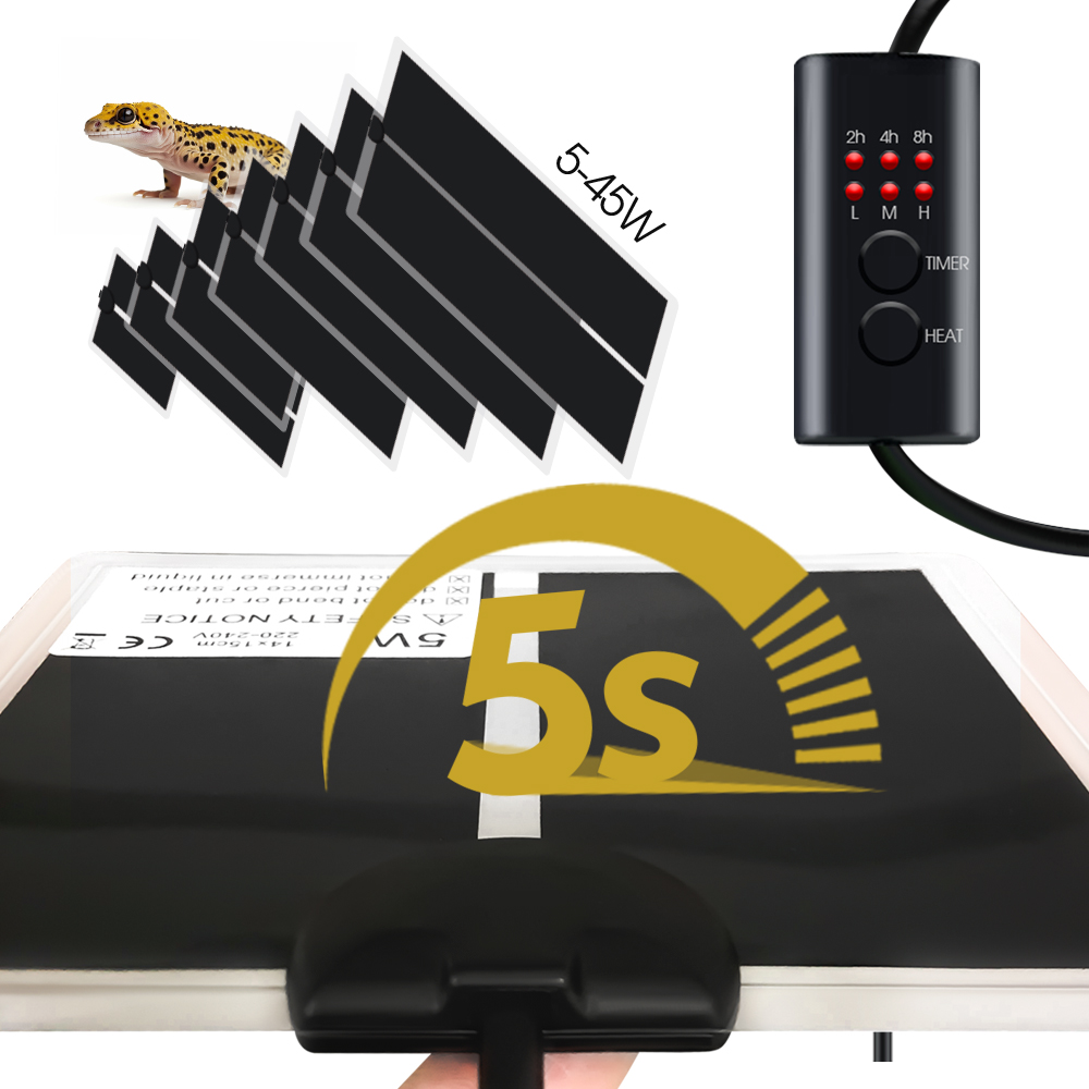 EU Plug 5-20W Reptiles Adjusta - Seedling Heat Mat reseña y precio