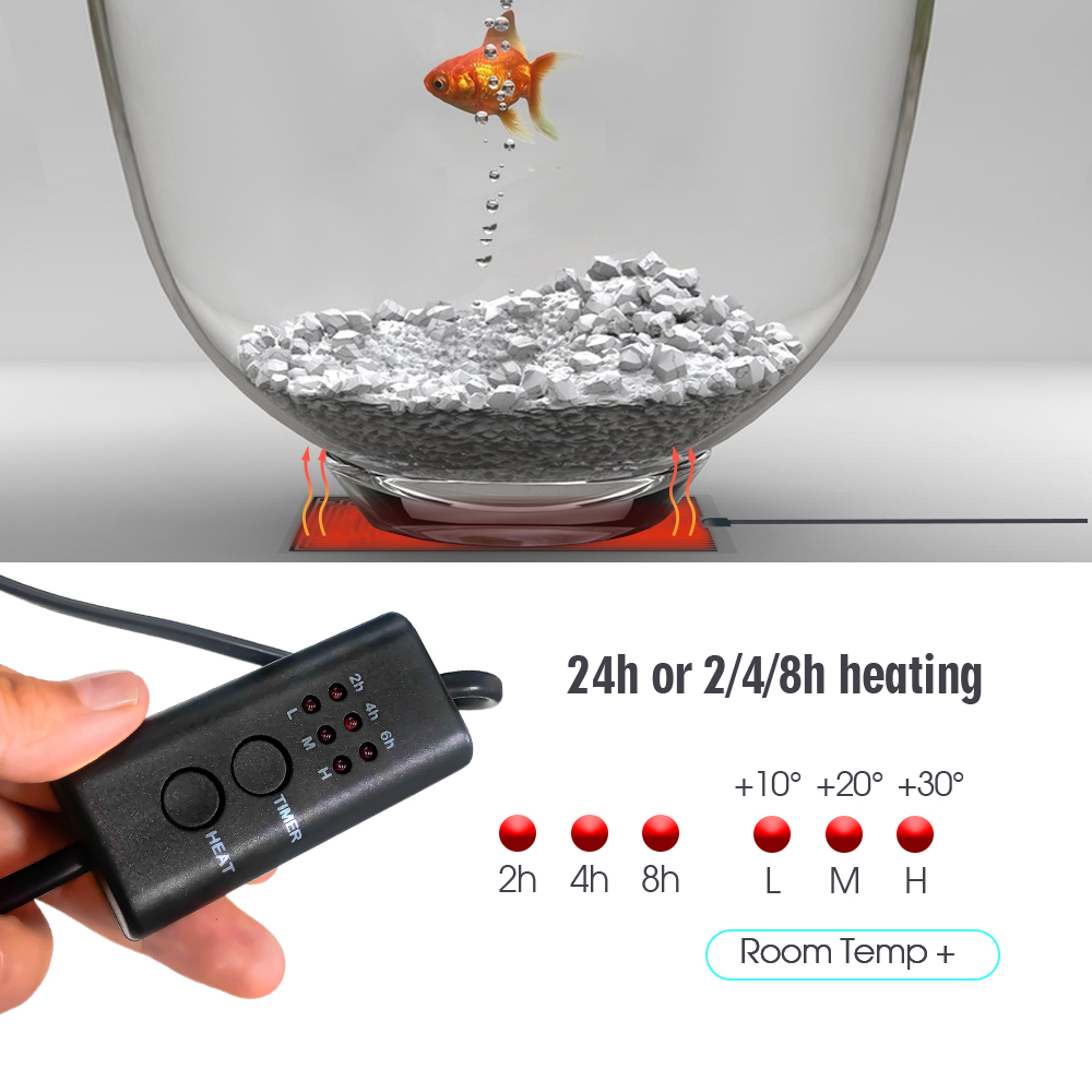 EU Plug 5-20W Reptiles Adjusta - Seedling Heat Mat reseña y precio