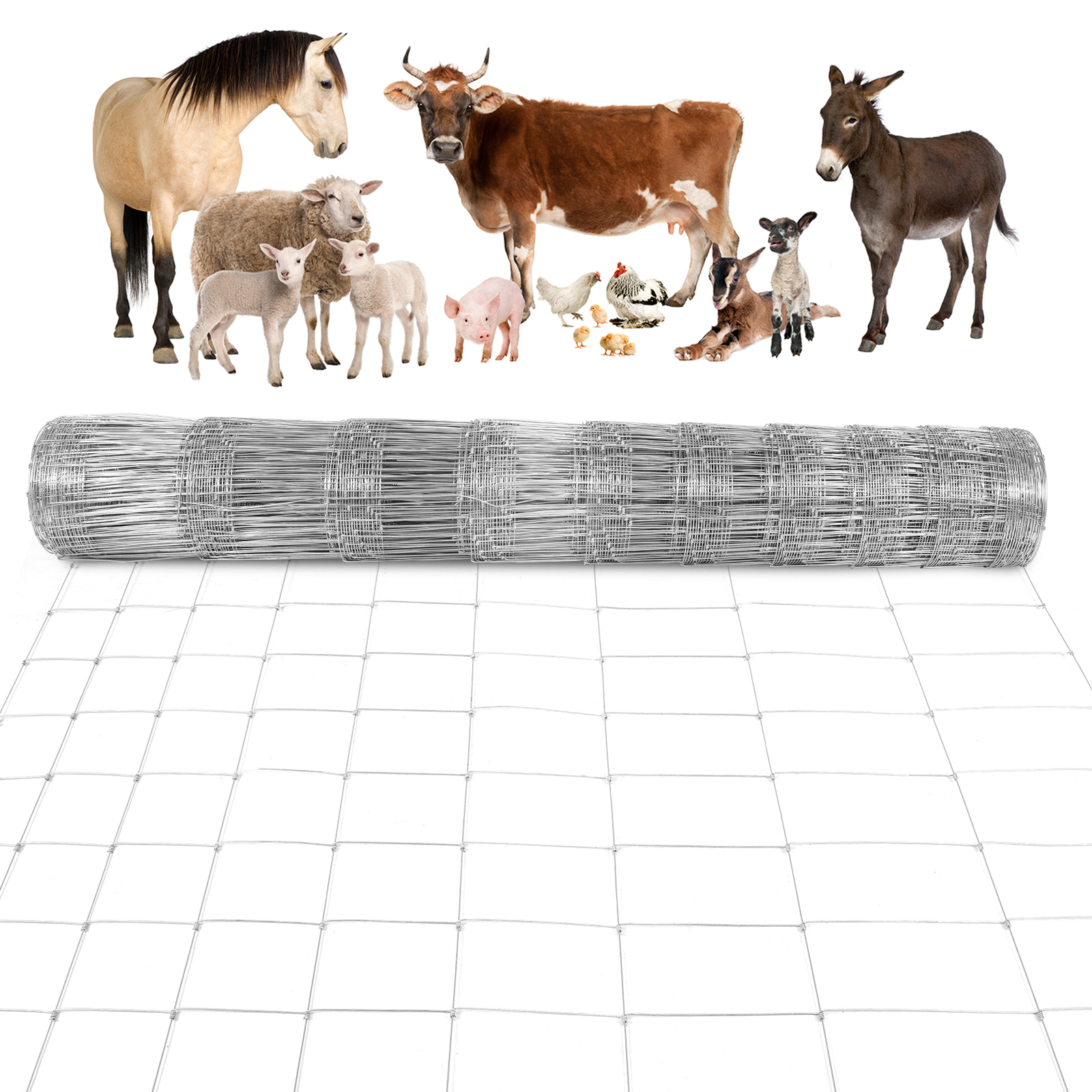 5FT/6FT Metal Farm Fence Net A - Farming Agriculture reseña y precio