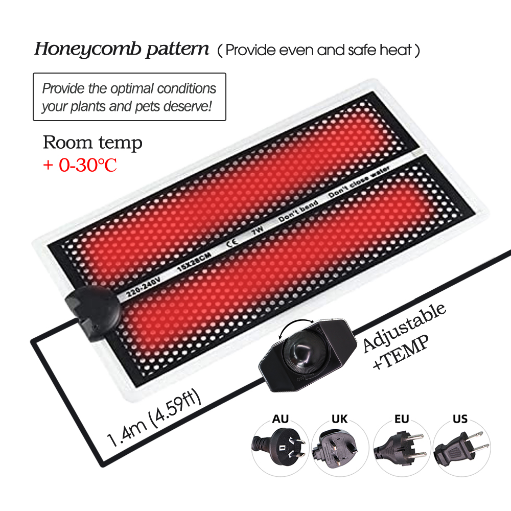 5-20W Garden Seedlings Heating - Seedling Heat Mat reseña y precio